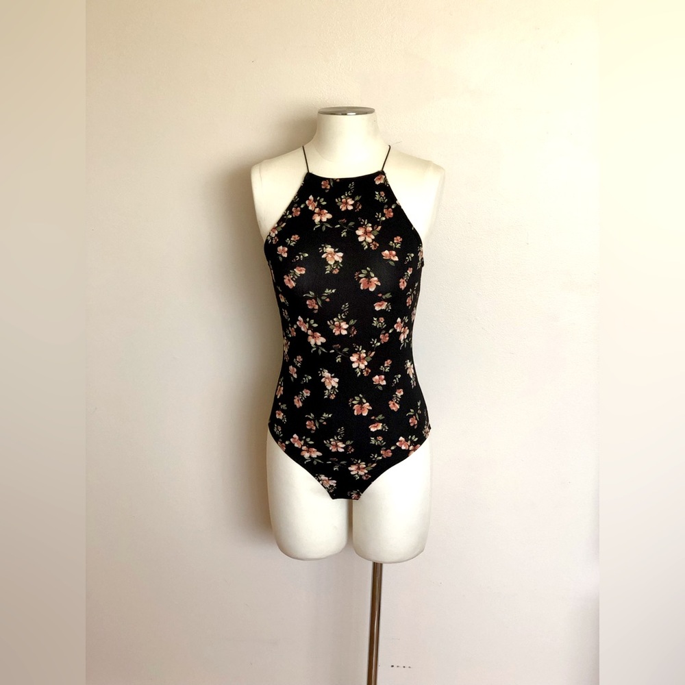 Forever21 Floral Knit Body Suit (Never Worn)
